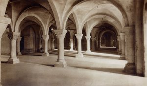 Crypt at Canterbury Cathedral, c.1920 by English Photographer